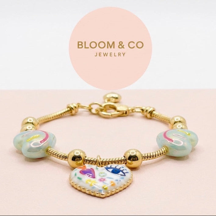 Heart Charm Bracelet