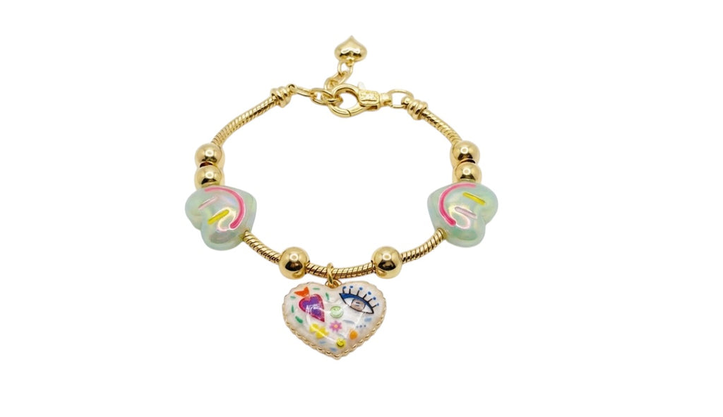 Heart Charm Bracelet