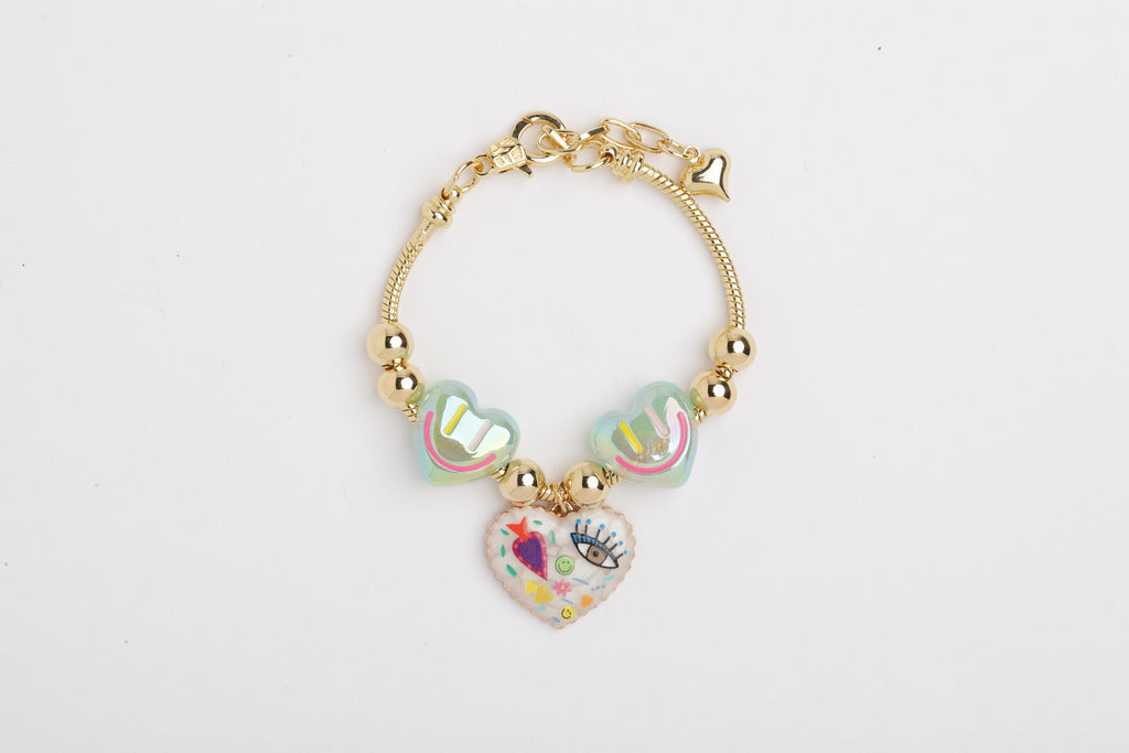 Heart Charm Bracelet