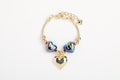Rainbow Heart Gold-Plated Bracelet